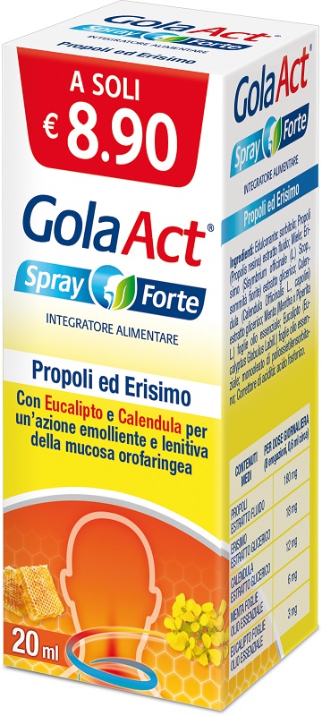 GOLA ACT SPRAY FORTE 20 ML - Farmacia De Pasquale