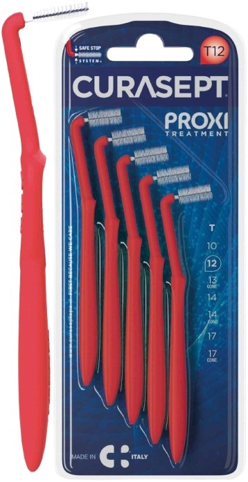 CURASEPT PROXI ANGLE T12 ROSSO/RED 5 PEZZI - Farmacia De Pasquale