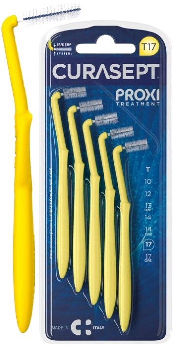 CURASEPT PROXI ANGLE T17 GIALLO/YELLOW 5 PEZZI - Farmacia De Pasquale