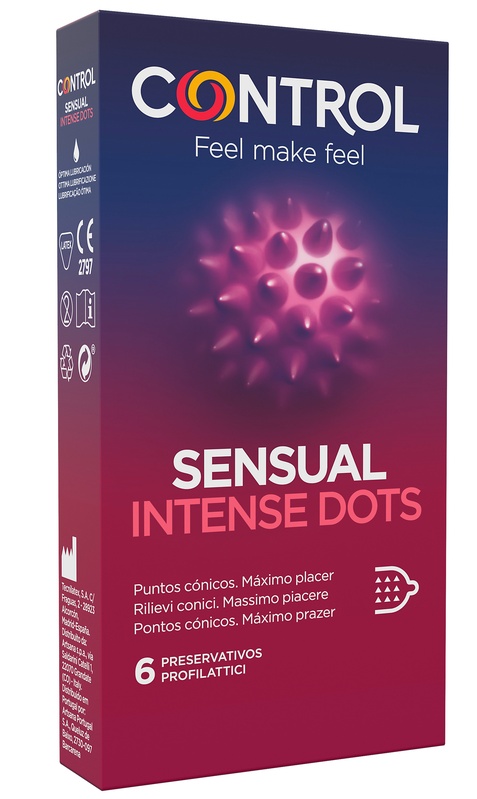 CONTROL SENSUAL INTENSE DOTS 6 PEZZI - Farmacia De Pasquale