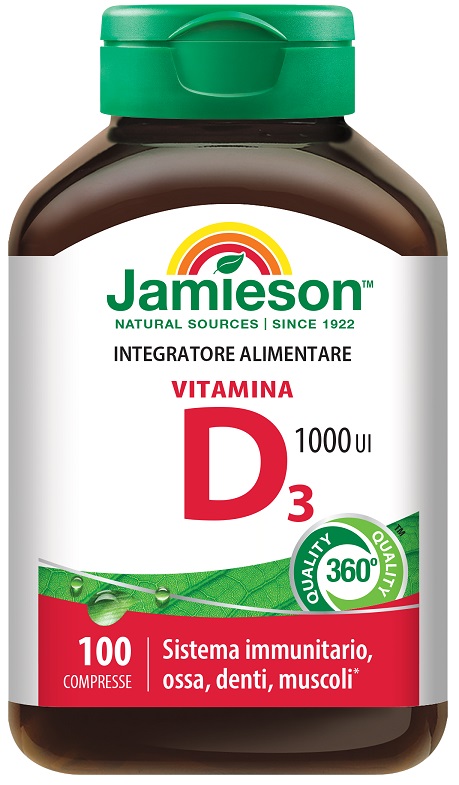 JAMIESON VITAMINA D3 1000 100 COMPRESSE - Farmacia De Pasquale