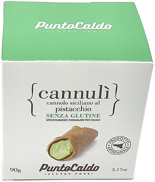 CANNULI' CANNOLO SICILIANO AL PISTACCHIO 90 G - Farmacia De Pasquale