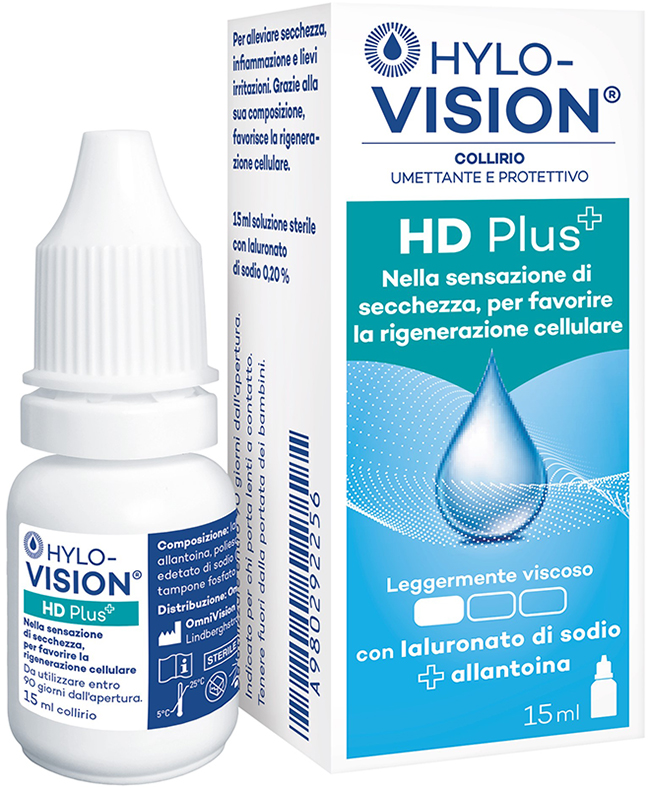 HYLOVISION HD PLUS COLLIRIO UMETTANTE E PROTETTIVO 15 ML - Farmacia De Pasquale
