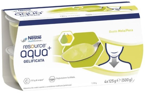 RESOURCE AQUA ACQUA GELIFICATA+APPLEPEAR CUP 6 4X125 G - Farmacia De Pasquale