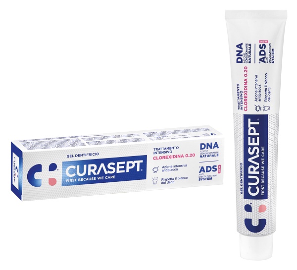 CURASEPT DENTIFRICIO 0,20 75 ML ADS+DNA - Farmacia De Pasquale