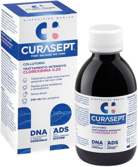 CURASEPT COLLUTORIO 0,20 ADS + DNA 200 ML - Farmacia De Pasquale