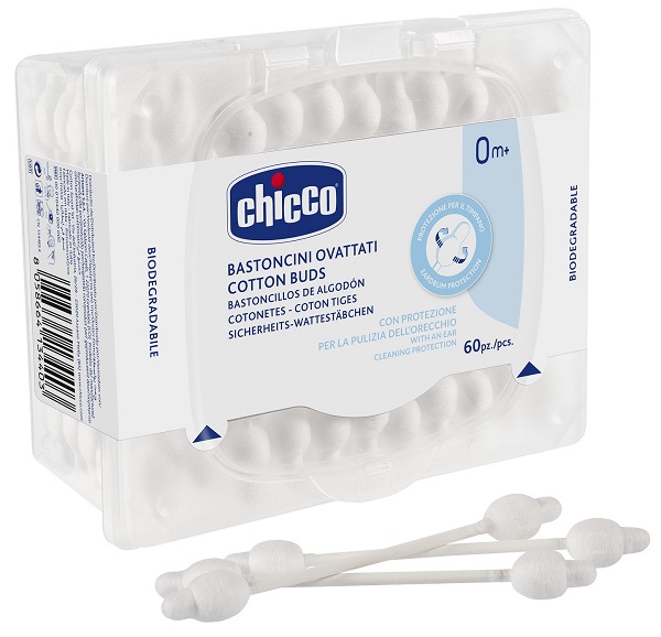 CHICCO BASTONCINI COTONATI 60 PEZZI - Farmacia De Pasquale