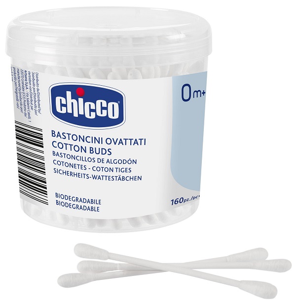 CHICCO BASTONCINI COTONATI 160 PEZZI - Farmacia De Pasquale