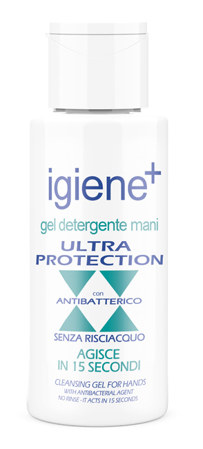 IGIENE+ GEL DETERGENTE MANI ULTRA PROTECTION CON ANTIBATTERICO 50 ML - Farmacia De Pasquale
