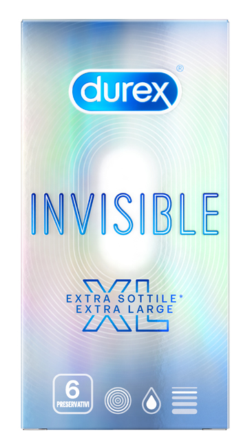 PROFILATTICO DUREX INVISIBLE XL 6 PEZZI - Farmacia De Pasquale