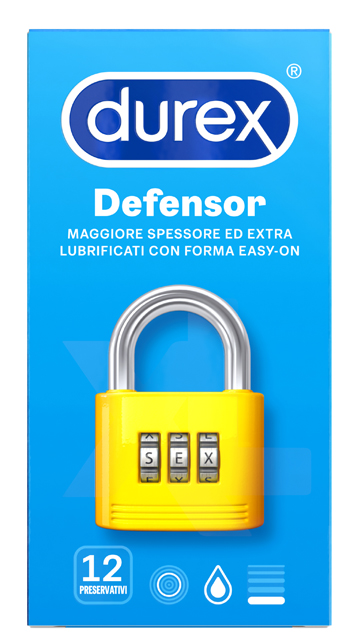 PROFILATTICO DUREX DEFENSOR 12 PEZZI - Farmacia De Pasquale