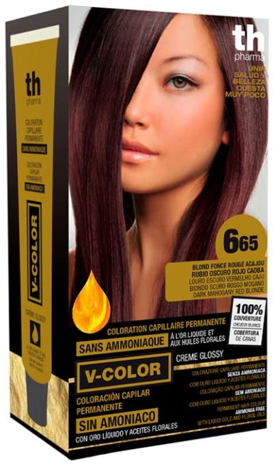 TH PHARMA V COLOR KIT TINTURA SENZA AMMONIACA N 6,65 CON ORO LIQUIDO - Farmacia De Pasquale