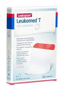 LEUKOMED T SKIN SENSITIVE MEDICAZIONE POST-OPERATORIA TRASPARENTE CON MASSA ADESIVA IN SILICONE 8X10 CM 5 PEZZI - Farmacia De Pasquale