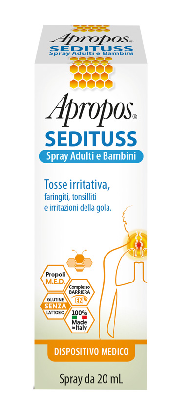 APROPOS SEDITUSS SPRAY ADULTI/BAMBINI 20 ML - Farmacia De Pasquale