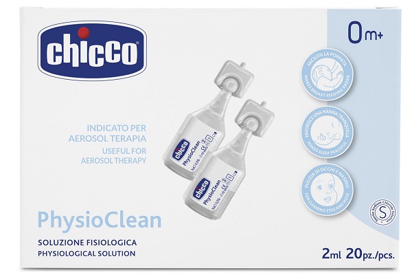 SOLUZIONE FISIOLOGICA PER AEROSOL CHICCO PHYSIOCLEAN 20 X 2 ML - Farmacia De Pasquale