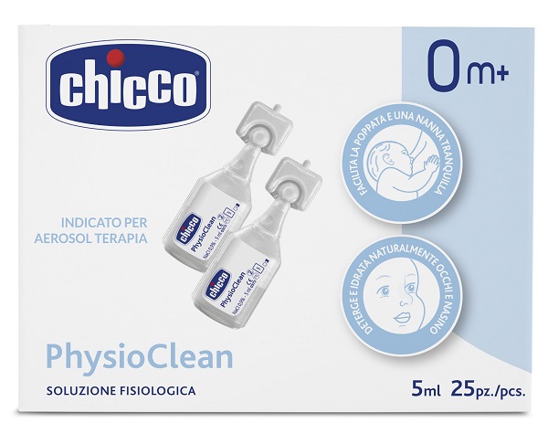 CHICCO SOLUZIONE PHYSIOCLEAN 5 ML 25 PEZZI - Farmacia De Pasquale