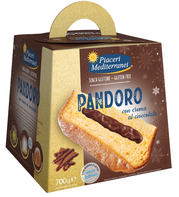 PIACERI MEDITERRANEI PANDORO CREMA AL CIOCCOLATO 700 G - Farmacia De Pasquale