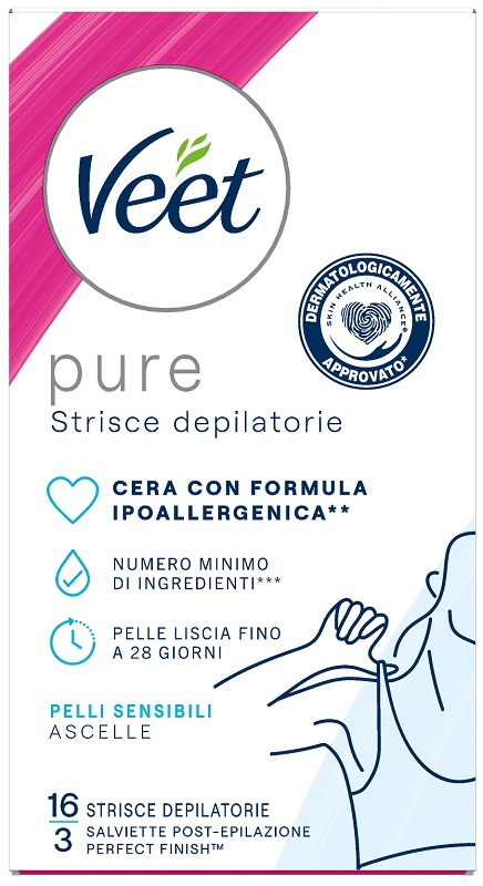 VEET STRISCE ASCELLE IPOALLERGENICHE 16 PEZZI - Farmacia De Pasquale