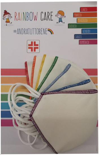 MASCHERINA RAINBOW CARE PER BAMBINI 7 PEZZI - Farmacia De Pasquale