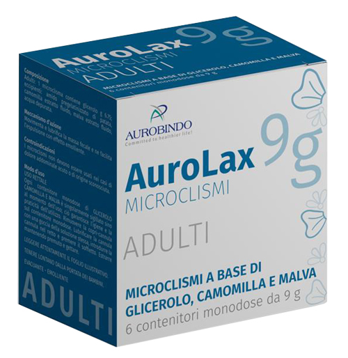 MICROCLISMI PER ADULTI AUROLAX 6 CONTENITORI 9 G - Farmacia De Pasquale