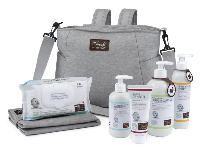 FIOCCHI DI RISO COFANETTO BORSA-ZAINO FASCIATOIO - Farmacia De Pasquale