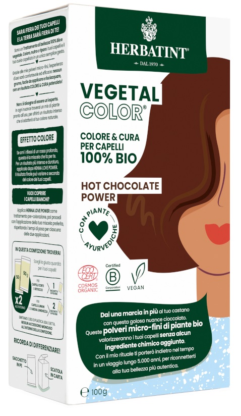 HERBATINT VEGETAL COLOR HOT CHOCOLATE POWER ITA 100 G - Farmacia De Pasquale