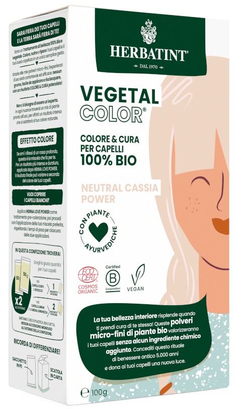 HERBATINT VEGETAL COLOR NEUTRAL CASSIA POWER ITA 100 G - Farmacia De Pasquale