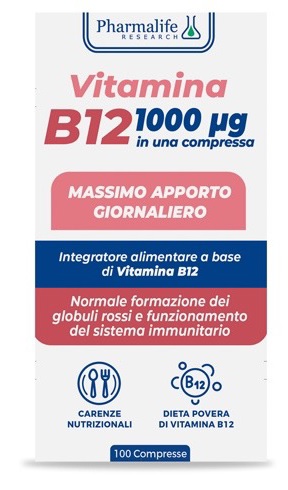 VITAMINA B12 100 COMPRESSE VITACURVEG - Farmacia De Pasquale