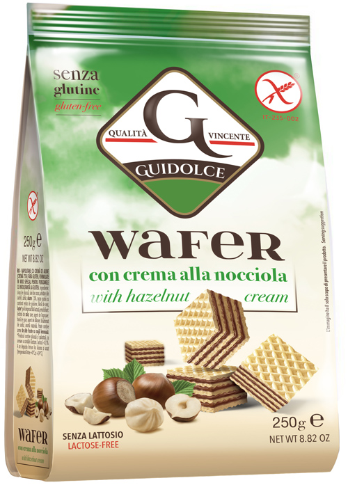 WAFER CON CREMA ALLA NOCCIOLA 250 G - Farmacia De Pasquale
