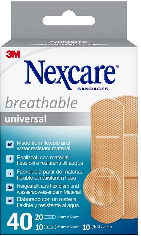 CEROTTO PREPARATO NEXCARE UNIVERSAL ASSORTITI 20 CEROTTO 19X72MM + 10 CEROTTO 25X72MM + 10 CEROTTO TONDI 22,5MM - Farmacia De Pasquale