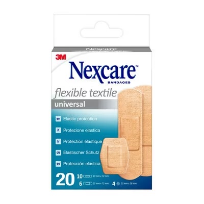 CEROTTO PREPARATO NEXCARE TEXTILE N0420AS ASSORTITI 3 MISURE 10 CEROTTI 19X72MM + 6 CEROTTI 25X72MM + 4 CEROTTI 22,5MM - Farmacia De Pasquale