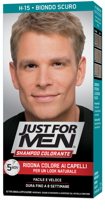 JUST FOR MEN SHAMPOO COLORANTE H15 BIONDO SCURO - Farmacia De Pasquale