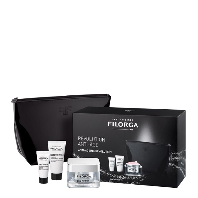 FILORGA LUXURY COFF SKIN QUALITY 2020 1 NCEF REVERSE 50 ML + 1 NCEF INTENSIVE 7 ML + 1 NCEF NIGHT MASK 15 ML - Farmacia De Pasquale