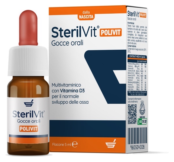 STERILVIT POLIVIT GOCCE 5 ML - Farmacia De Pasquale