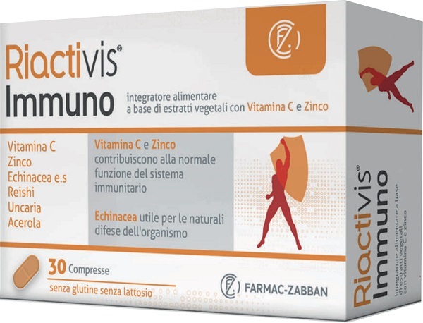 RIACTIVIS IMMUNO 30 COMPRESSE SENZA GLUTINE SENZA LATTOSIO - Farmacia De Pasquale