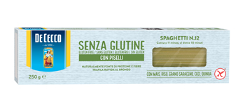 DE CECCO SPAGHETTI N12 CON PISELLI 250 G - Farmacia De Pasquale