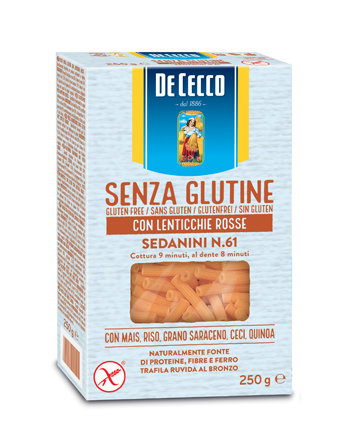 DE CECCO SEDANINI N61 LENTICCHIE ROSSE 250 G - Farmacia De Pasquale