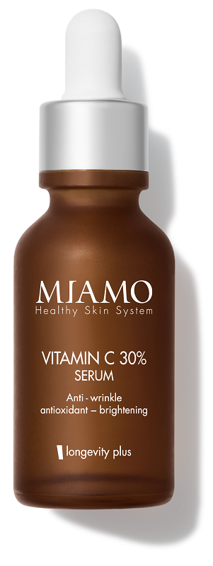 MIAMO HEALTHY SKIN SYSTEM VITAMIN C 30% SERUM ANTI WRINKLE ANTIOXIDANT BRIGHTENING LONGEVITY PLUS 30 ML - Farmacia De Pasquale