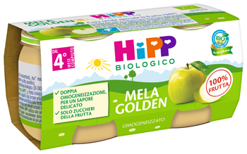 HIPP BIO OMOGENEIZZATO MELA GOLDEN 2 X 80 G - Farmacia De Pasquale