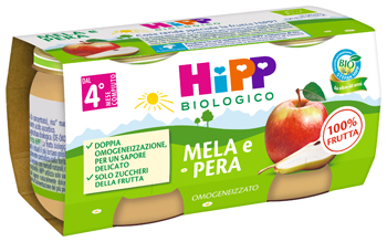 HIPP OMOGENEIZZATO MELA/PERA 2 X 80 G - Farmacia De Pasquale