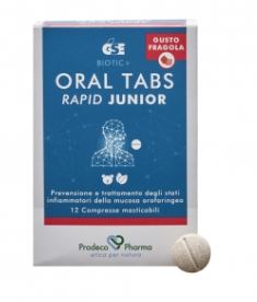 GSE ORAL TABS RAPID JUNIOR FRAGOLA 12 COMPRESSE - Farmacia De Pasquale