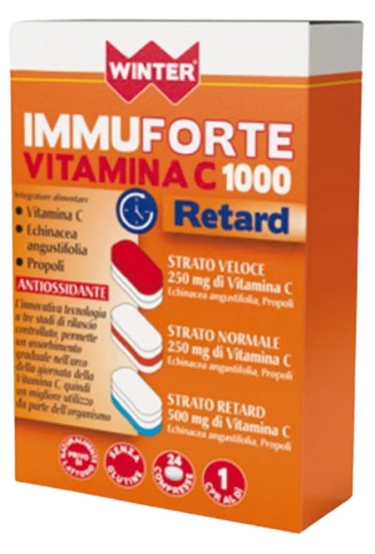 WINTER IMMUNOFORTE VITAMINA C 1000 RETARD 24 COMPRESSE - Farmacia De Pasquale