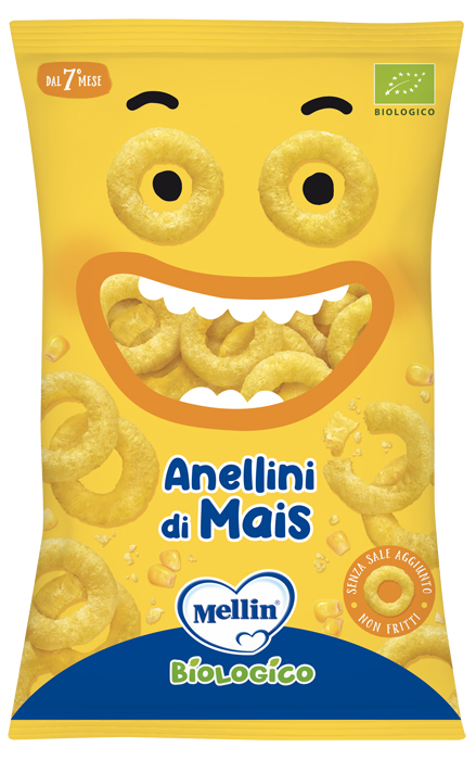 MELLIN SNACK BIO ANELLINI MAIS 15 G - Farmacia De Pasquale