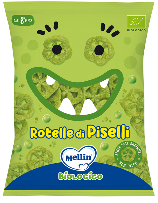 MELLIN SNACK BIO ROTELLE PISELLI 20 G - Farmacia De Pasquale