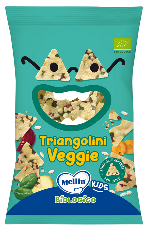 MELLIN SNACK BIO TRIANGOLINI VEGGIE 30 G - Farmacia De Pasquale