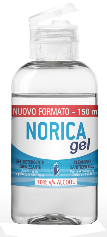 NORICA GEL DETERGENTE IGIENIZZANTE 70% ALCOOL 150 ML - Farmacia De Pasquale