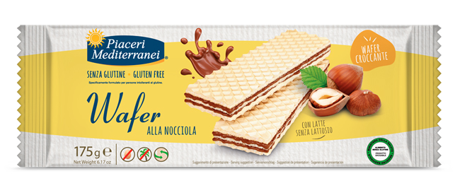 PIACERI MEDITERRANEI WAFER NOCCIOLA 175 G - Farmacia De Pasquale