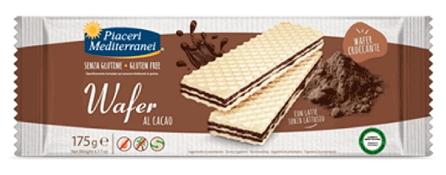 PIACERI MEDITERRANEI WAFER CACAO 175 G - Farmacia De Pasquale
