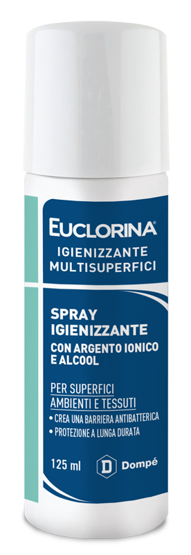 EUCLORINA IGIENIZZANTE MULTISUPERFICI SPRAY 125 ML - Farmacia De Pasquale