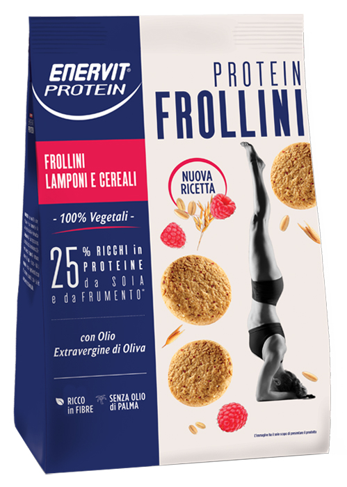 ENERVIT PROTEIN FROLLINI LAMPONI CEREALI 200 G - Farmacia De Pasquale